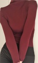 Polera De Microfibra Cuello Alto Manga Larga Cal19 Silvana
