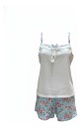 FERZ 828396 BR Y VOLADO SHORT FLORES