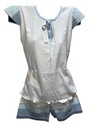 Pijama De Mujer Manga Corta Short Verano Algodon Ferz 828296