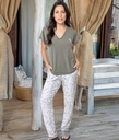 Pijama Mujer Verano Remera + Pantalon Bianca Secreta 26036