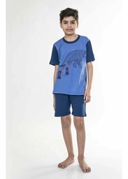 Pijama De Nene Varon Remera + Short Verano Eyelit 1603