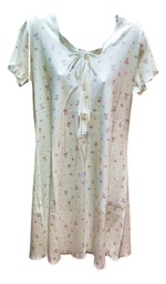 [FER827184BLA1] Camison Manga Corta Verano Algodon Marcela Ferz 827184