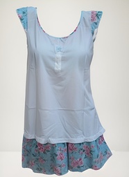 [FER828397BLA2] FERZ 828397 MUSC JERSEY LISO /SHORT FLORES