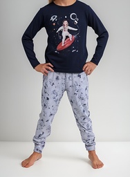 Pijama Nene Varon Niño Algodon Invierno Mumi Dolls 8011