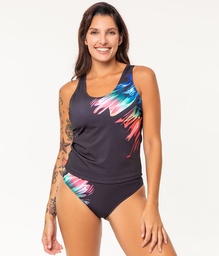 Tankini Musculosa + Bombacha Malla Deportiva Bianca 26245