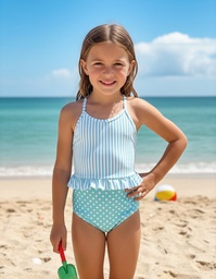 Malla Entera Traje De Baño Nena Niña Bianca Mare 26276