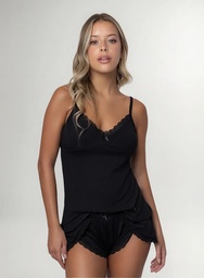 Pijama Mujer Musculosa Y Short Modal Puntilla So Pink! 18028